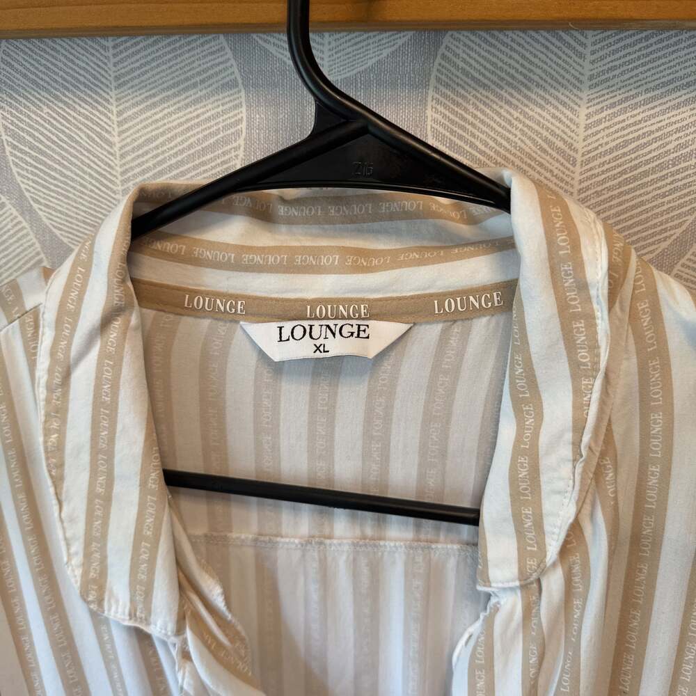 Striped Button-Down Shirt With Long Sleeves